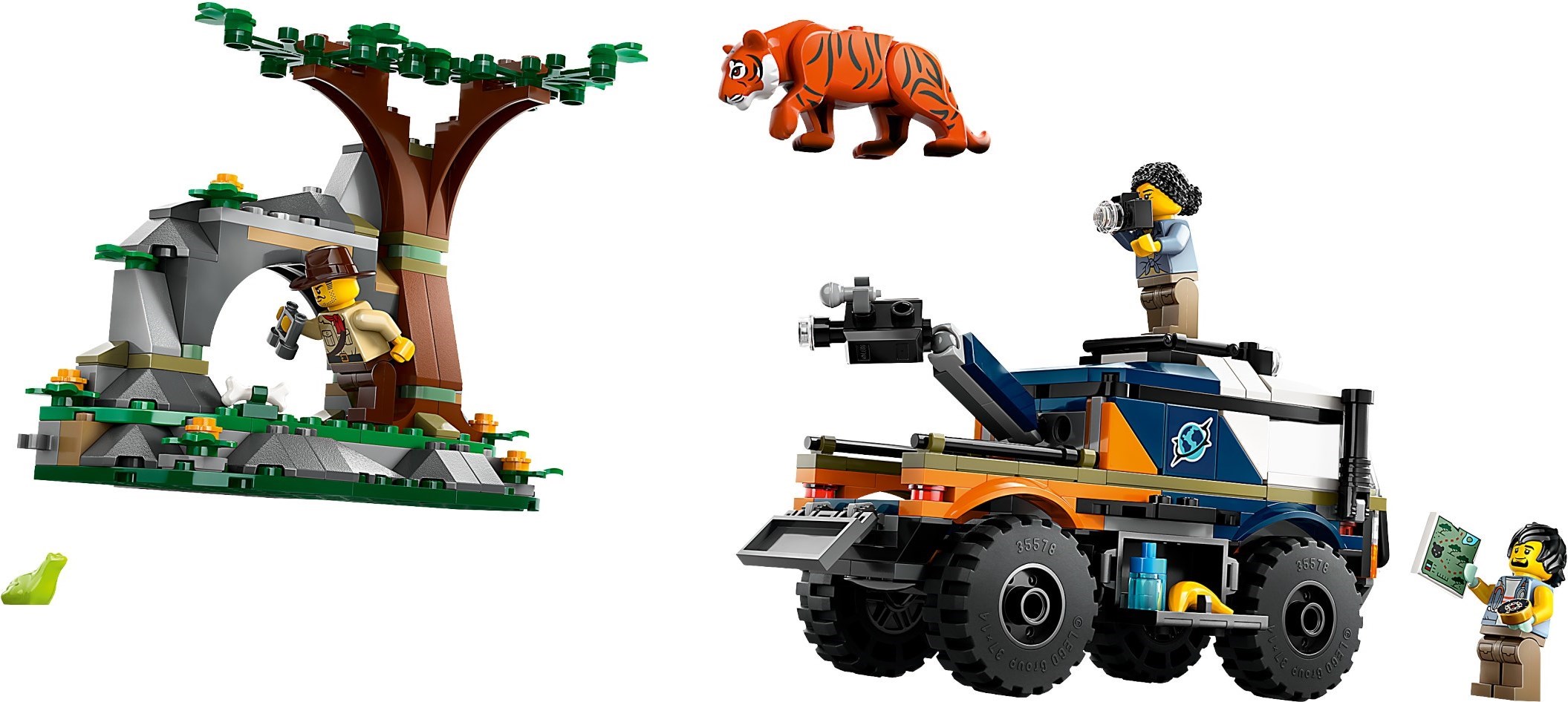 Zdjęcie galerii dla zestawu klocki LEGO 60426 City Terenówka badacza dżungli Johnny Thunder Adventures