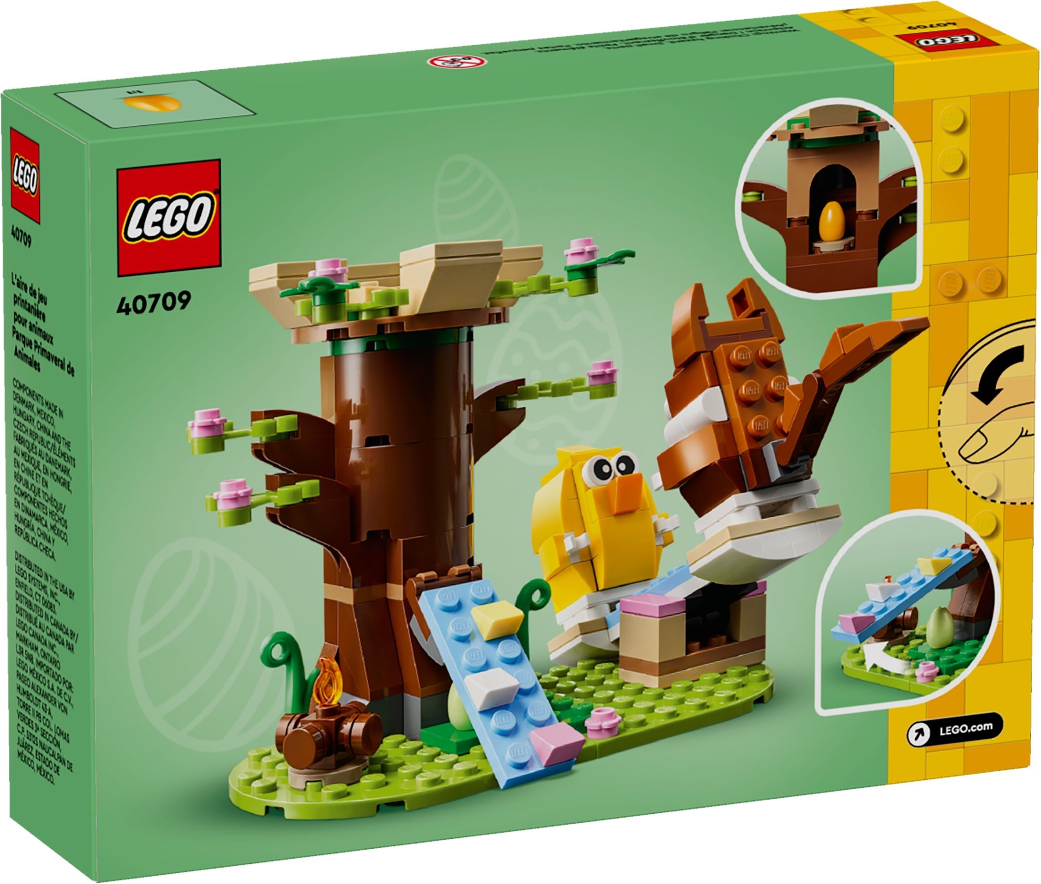 Zdjęcie galerii dla zestawu klocki LEGO Icons 40709 Wiosenny plac zabaw dla zwierzątek