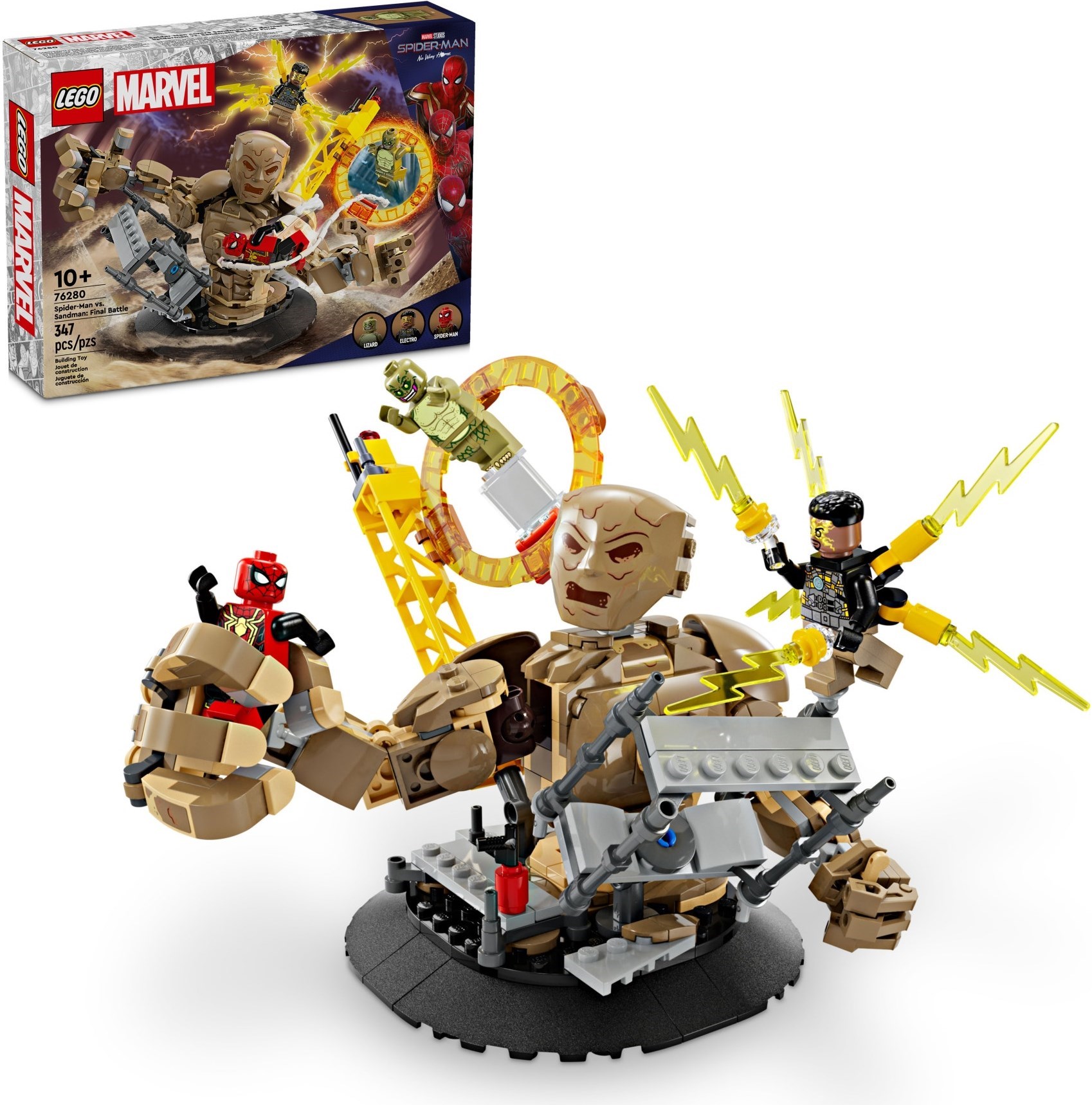 Zdjęcie galerii dla zestawu LEGO Super Heroes 76280 Spider-Man kontra Sandman Ostatni bastion spidey