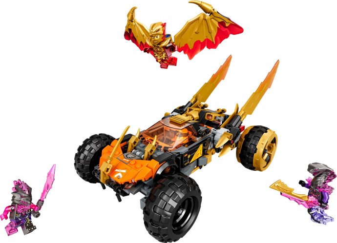 Zdjęcie galerii dla zestawu LEGO Ninjago - figurka Cole Golden Dragon Smoczy klocki ninja go