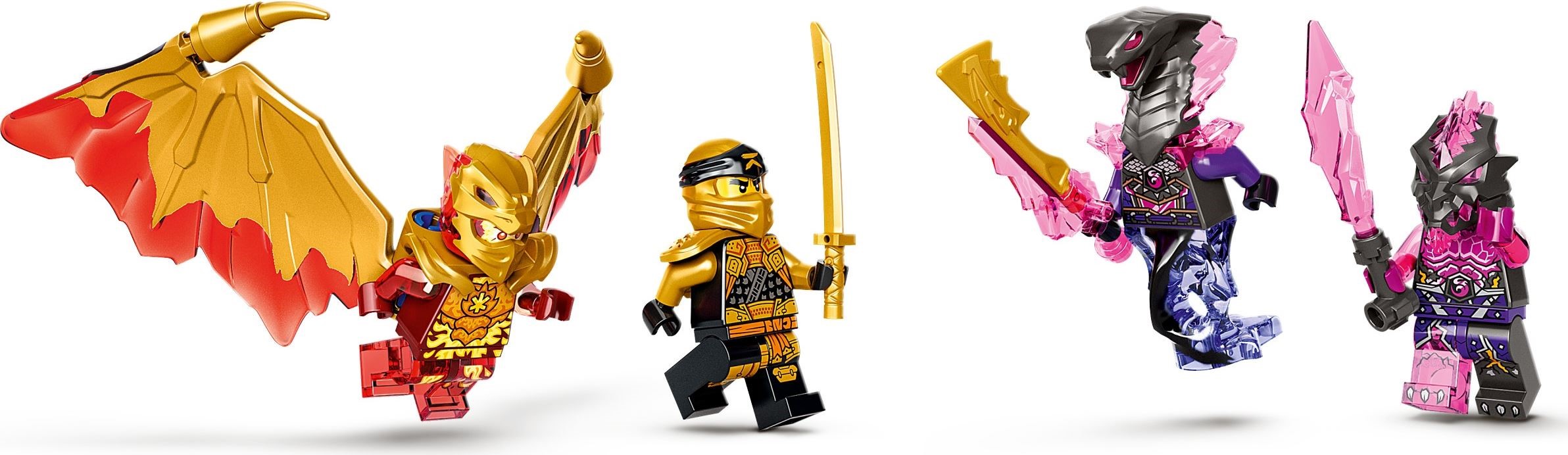Zdjęcie galerii dla zestawu LEGO Ninjago - figurka Cole Golden Dragon Smoczy klocki ninja go