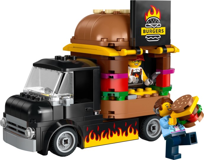 Zdjęcie galerii dla zestawu ZESTAW KLOCKÓW LEGO CITY 60404 CIĘŻARÓWKA Z HAMBURGERAMI PREZENT TOP HIT