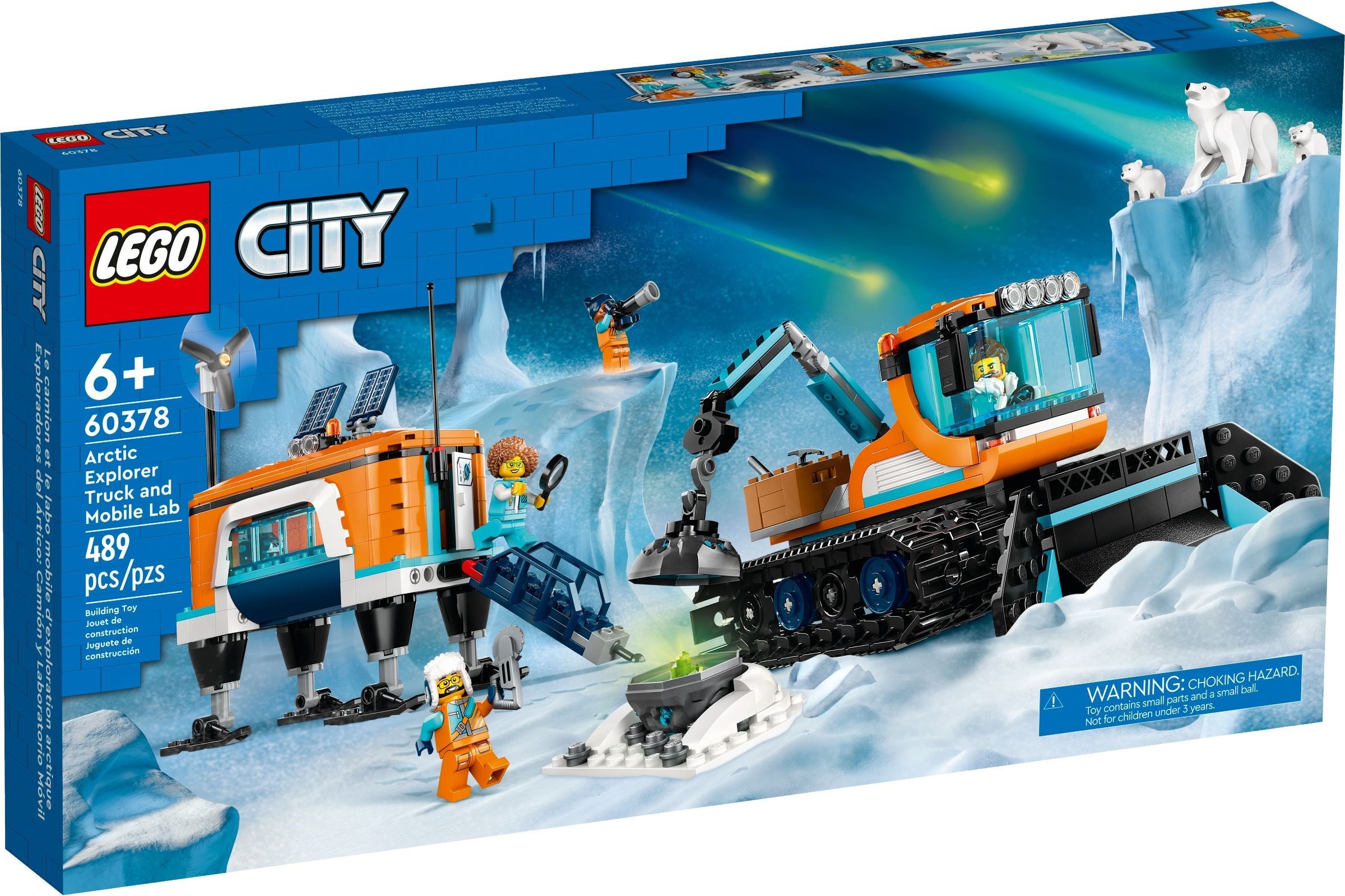 Zdjęcie galerii dla zestawu LEGO City Zestaw Ciężarówka i laboratorium badawcze 60378 miś polarny