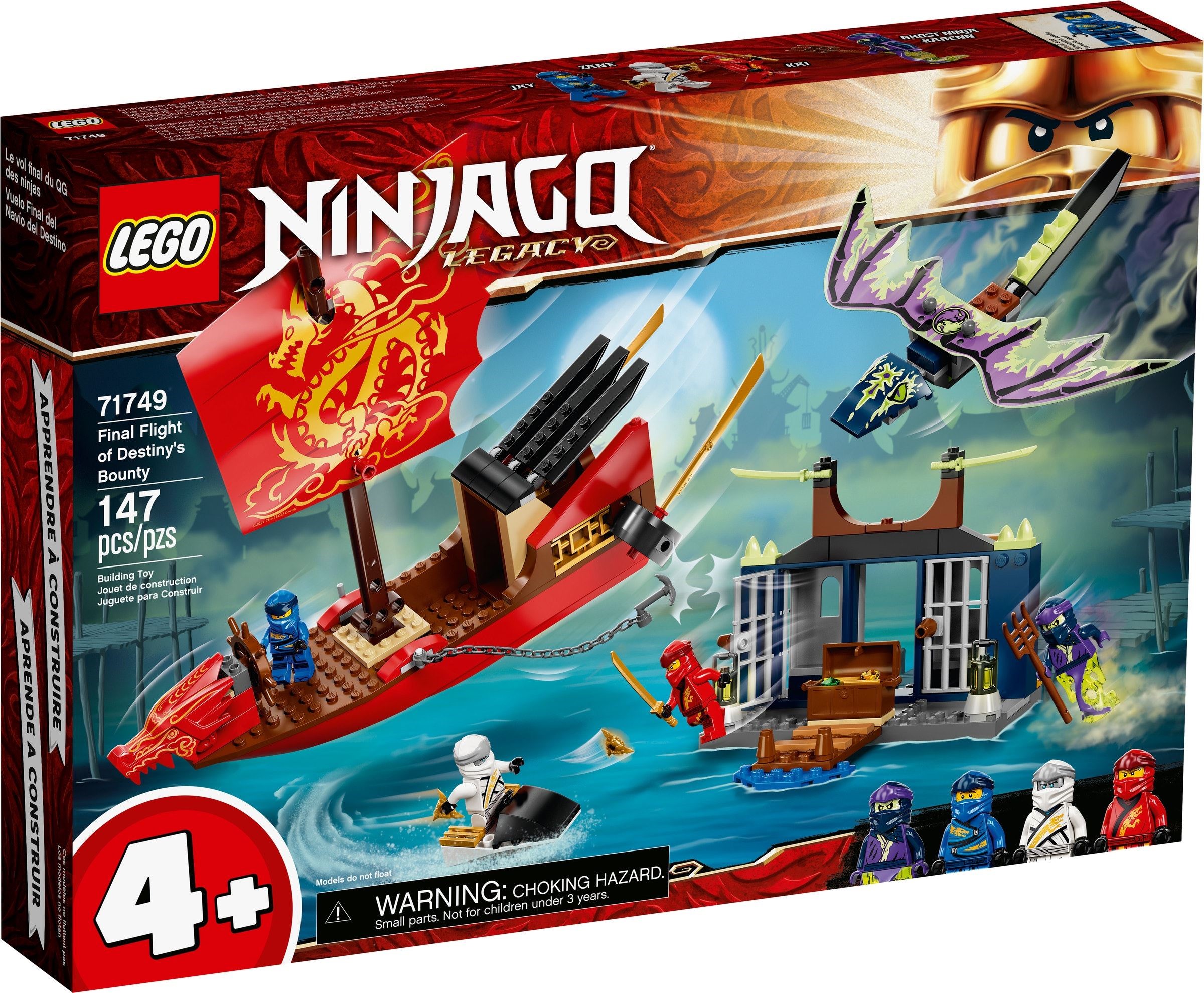 Zdjęcie galerii dla zestawu LEGO Ninjago Ostatni lot Perły Przeznaczenia 71749 statek ninja go perła