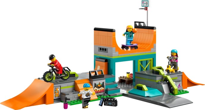 Zdjęcie galerii dla zestawu klocki LEGO City 60364 Skatepark uliczny Rampa Deskorolka Skate Miasto opis