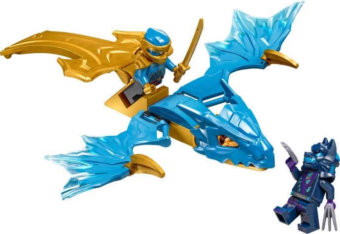 Zdjęcie galerii dla zestawu Klocki Zestaw LEGO NINJAGO 71802 Atak powstającego smoka Nyi ninja go