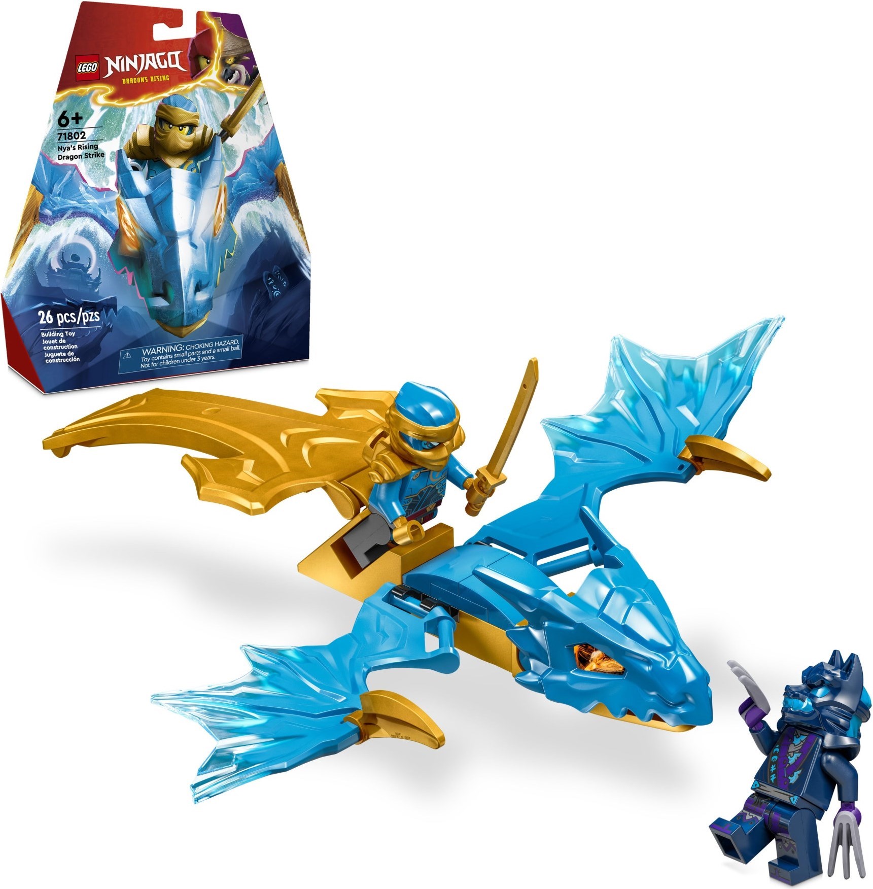 Zdjęcie galerii dla zestawu Klocki Zestaw LEGO NINJAGO 71802 Atak powstającego smoka Nyi ninja go