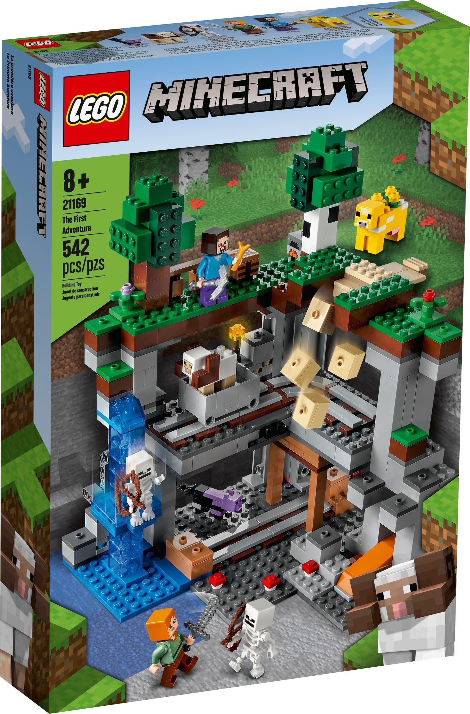Zdjęcie galerii dla zestawu Klocki LEGO Minecraft Kopalnia kilofów 530 elementów majkraft wagon