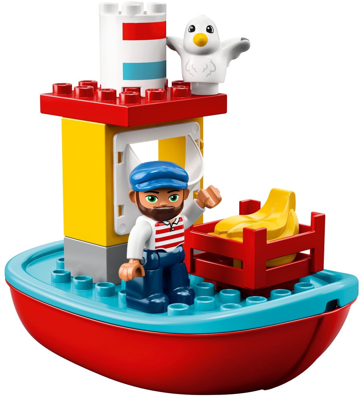 Zdjęcie galerii dla zestawu klocki LEGO Duplo 10875 Pociąg towarowy kolejka ciuchcia zestaw port statek