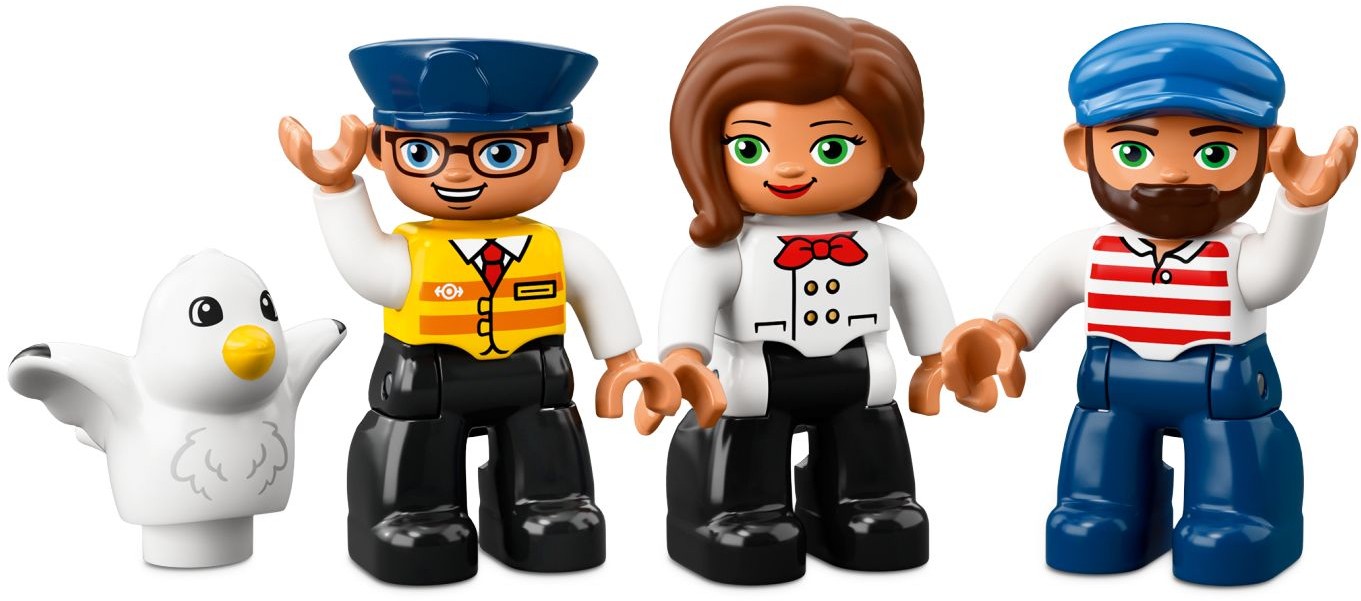 Zdjęcie galerii dla zestawu klocki LEGO Duplo 10875 Pociąg towarowy kolejka ciuchcia zestaw port statek