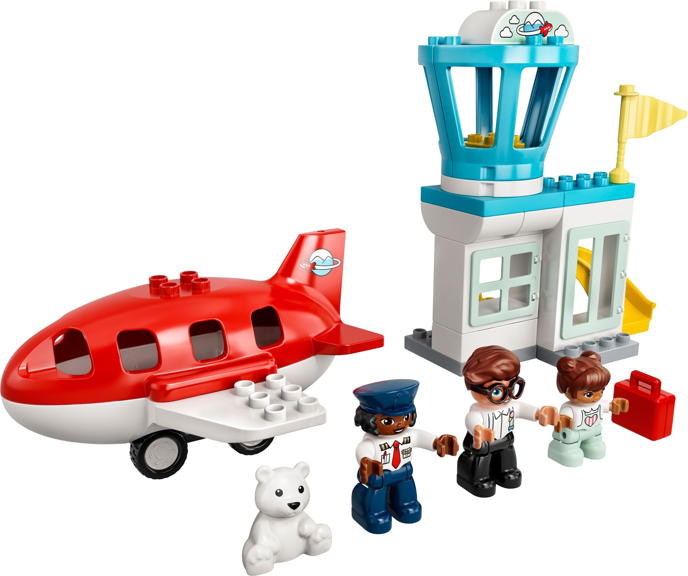 Zdjęcie galerii dla zestawu klocki LEGO Duplo 10961 Samolot i lotnisko port lotniczy pilot
