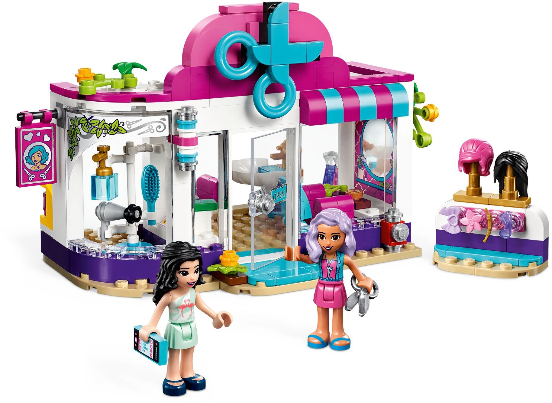 Zdjęcie galerii dla zestawu klocki LEGO Friends 41391 Salon fryzjerski w Heartlake