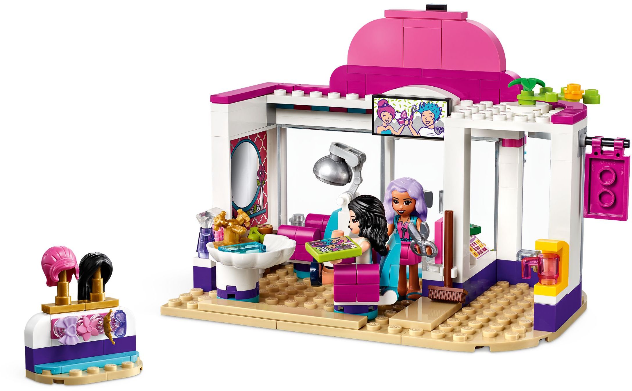 Zdjęcie galerii dla zestawu klocki LEGO Friends 41391 Salon fryzjerski w Heartlake