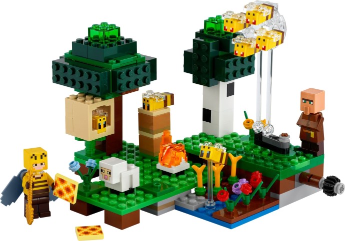 Zdjęcie galerii dla zestawu Klocki LEGO Pasieka Minecraft 238 elementów ul majkraft pszczoły