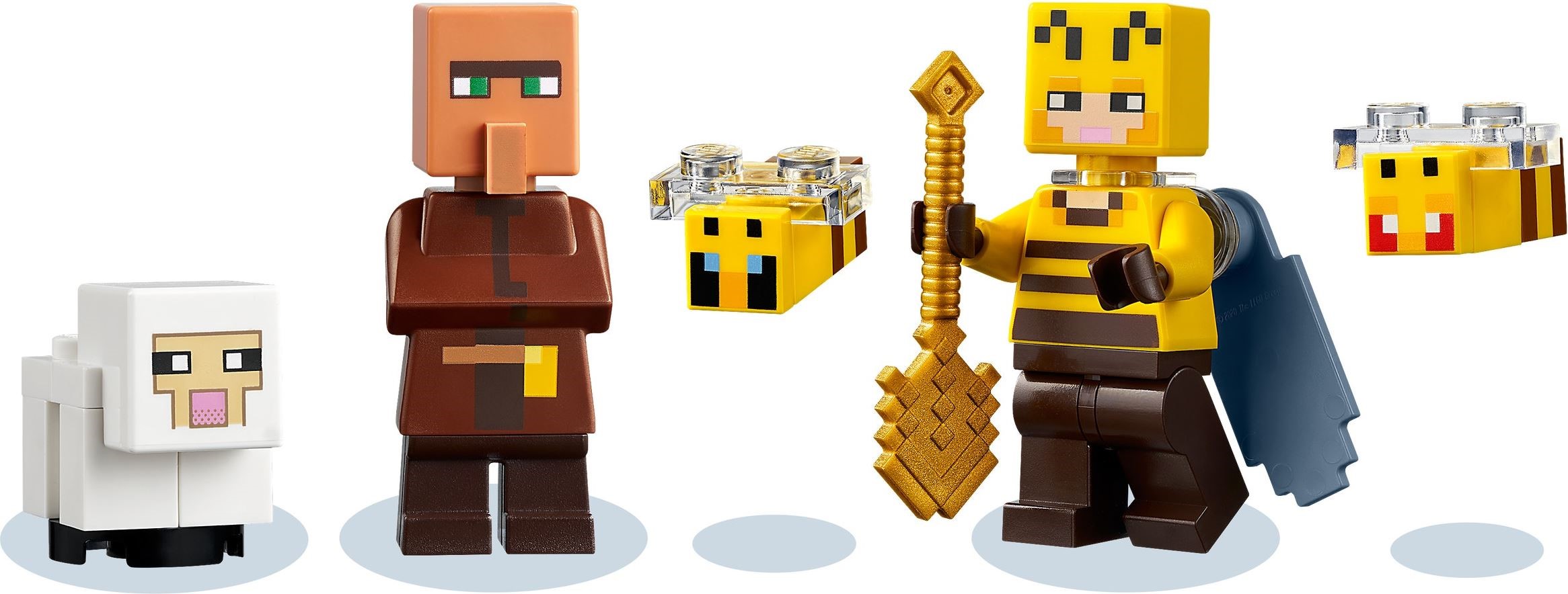 Zdjęcie galerii dla zestawu Klocki LEGO Pasieka Minecraft 238 elementów ul majkraft pszczoły