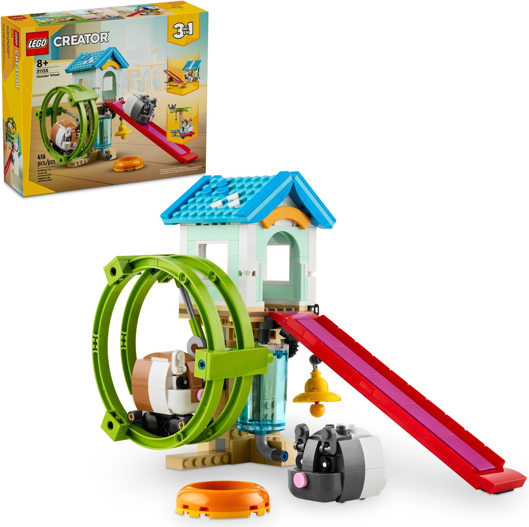 Zdjęcie galerii dla zestawu LEGO Creator Uroczy chomik z kwiatuszkiem ptaszek jeż