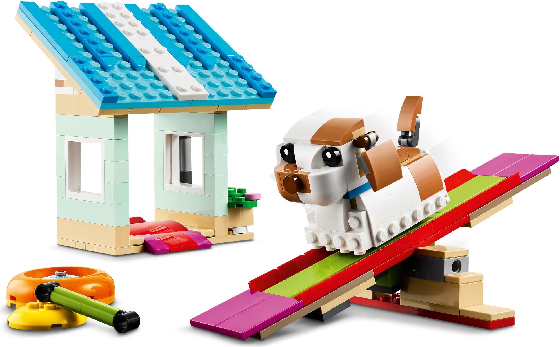 Zdjęcie galerii dla zestawu LEGO Creator Uroczy chomik z kwiatuszkiem ptaszek jeż