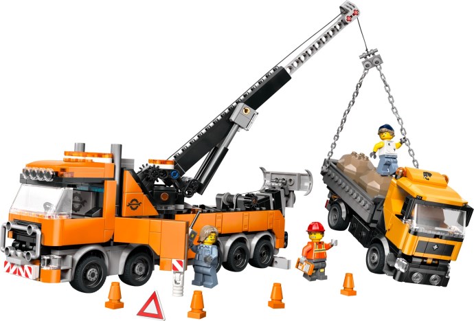 Zdjęcie galerii dla zestawu Klocki LEGO 60467 City Wóz holowniczy z dźwigiem dzwig budowa