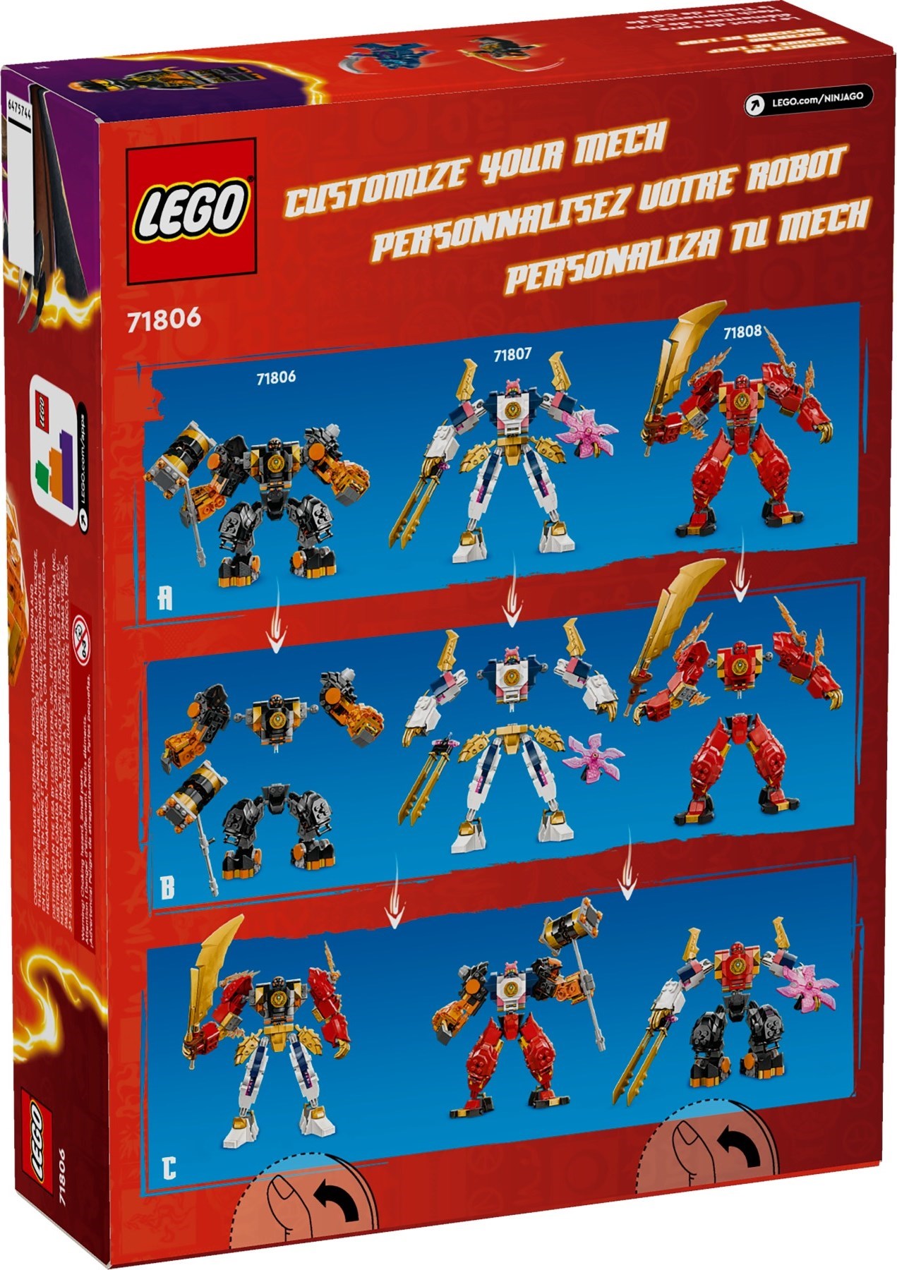 Zdjęcie galerii dla zestawu LEGO NINJAGO MECH ŻYWIOŁU ZIEMI COLE'A ZESTAW DO ZABAWY PREZENT NA ŚWIĘTA