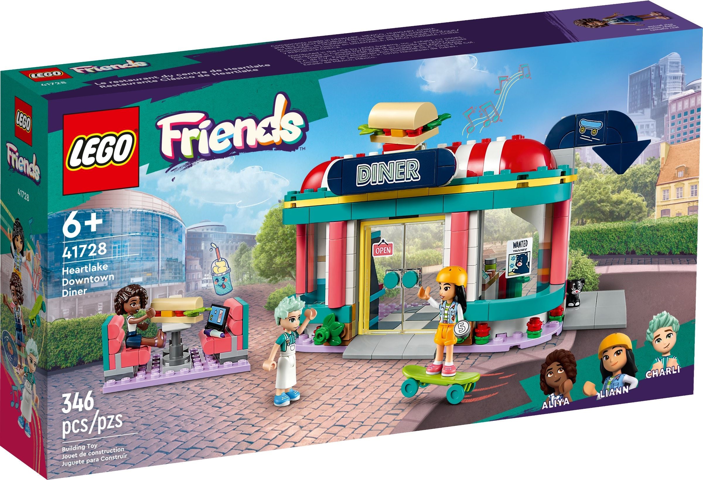 Zdjęcie galerii dla zestawu Klocki LEGO Friends bar w śródmieściu Heartlake restauracja kawiarnia