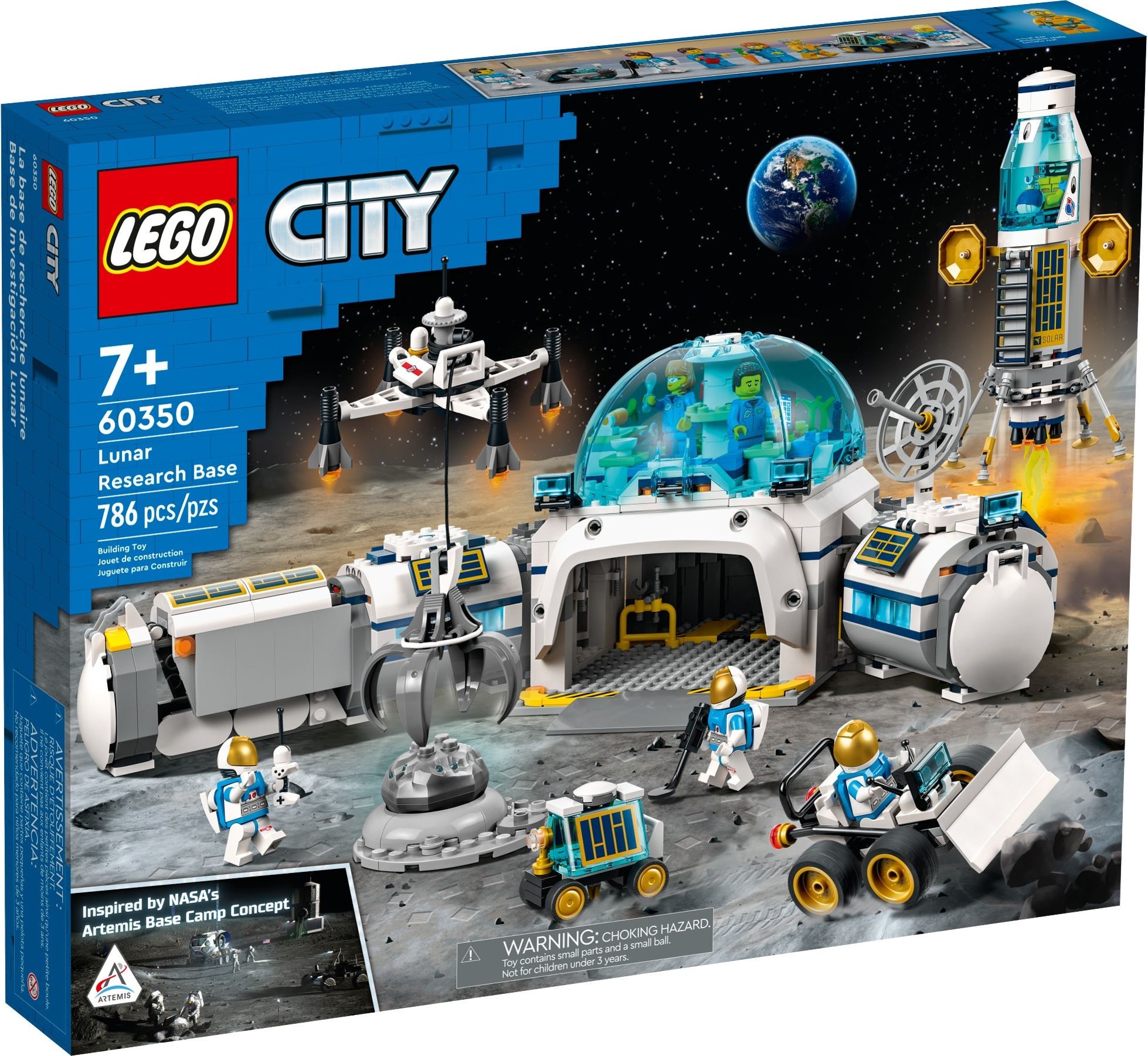 Zdjęcie galerii dla zestawu LEGO City 60350 Stacja badawcza na Księżycu kosmiczna kosmos baza nasa
