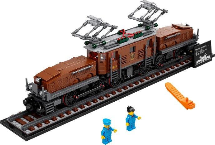 Zdjęcie galerii dla zestawu LEGO ICONS 10277 Lokomotywa Crocodile Pociąg Elektrowóz kolejka