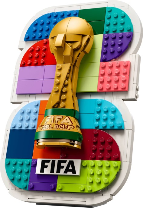Zdjęcie galerii dla zestawu klocki LEGO 43032 Puchar Editions logo FIFA World Cup 2026 piłka nozna