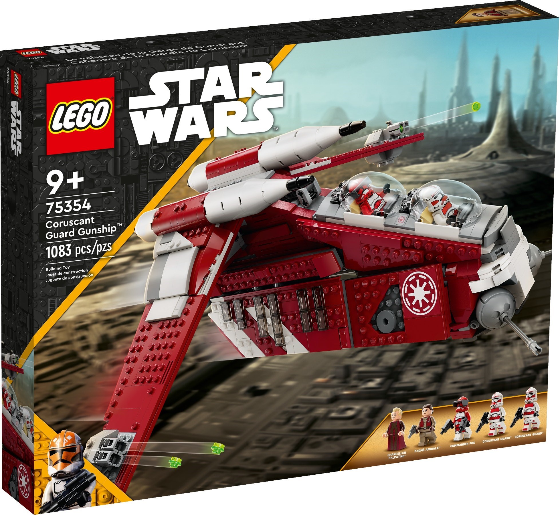 Zdjęcie galerii dla zestawu LEGO Star Wars 75354 Kanonierka Gwardii Coruscańskiej fox amidala statek