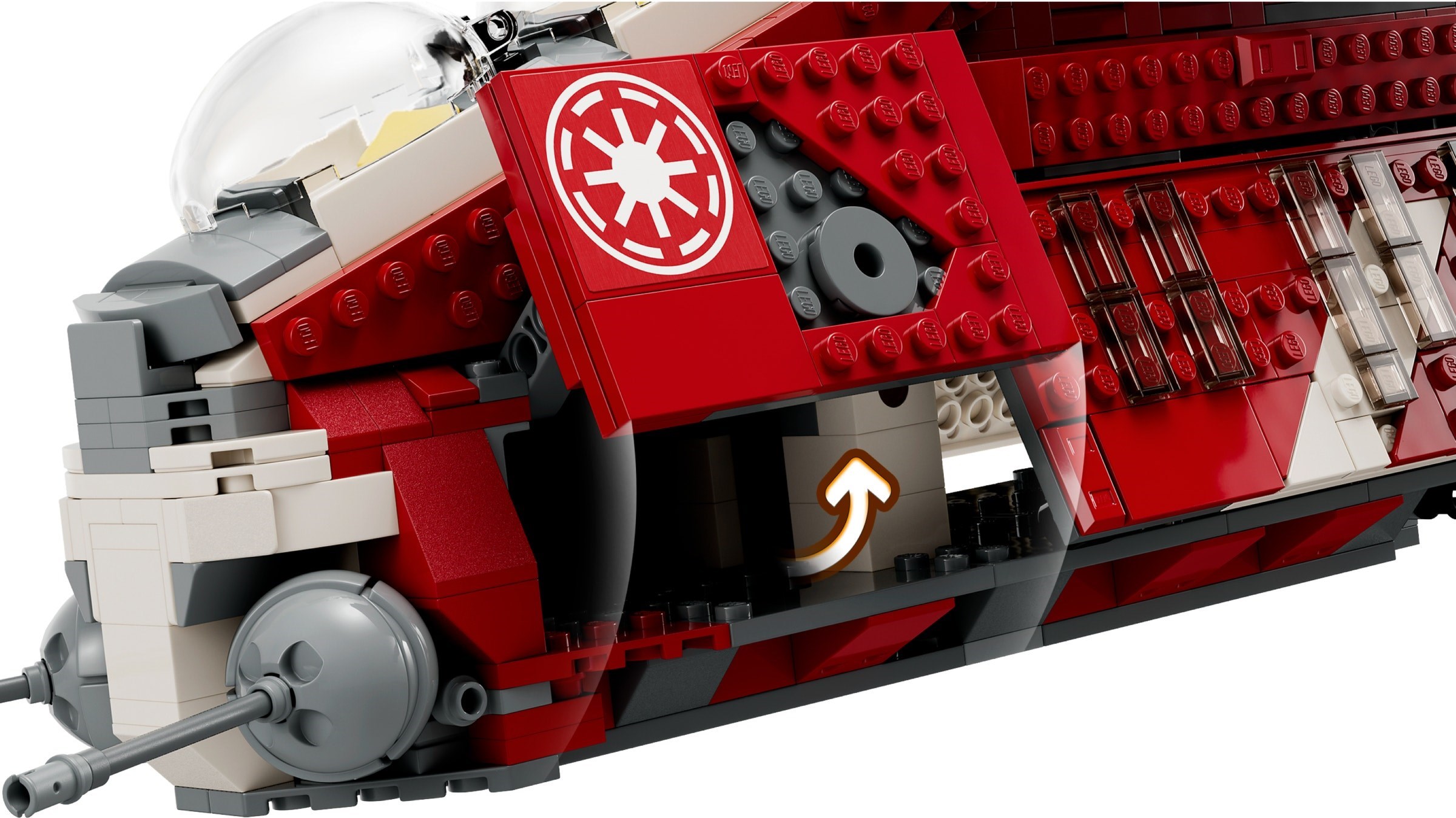 Zdjęcie galerii dla zestawu LEGO Star Wars 75354 Kanonierka Gwardii Coruscańskiej fox amidala statek