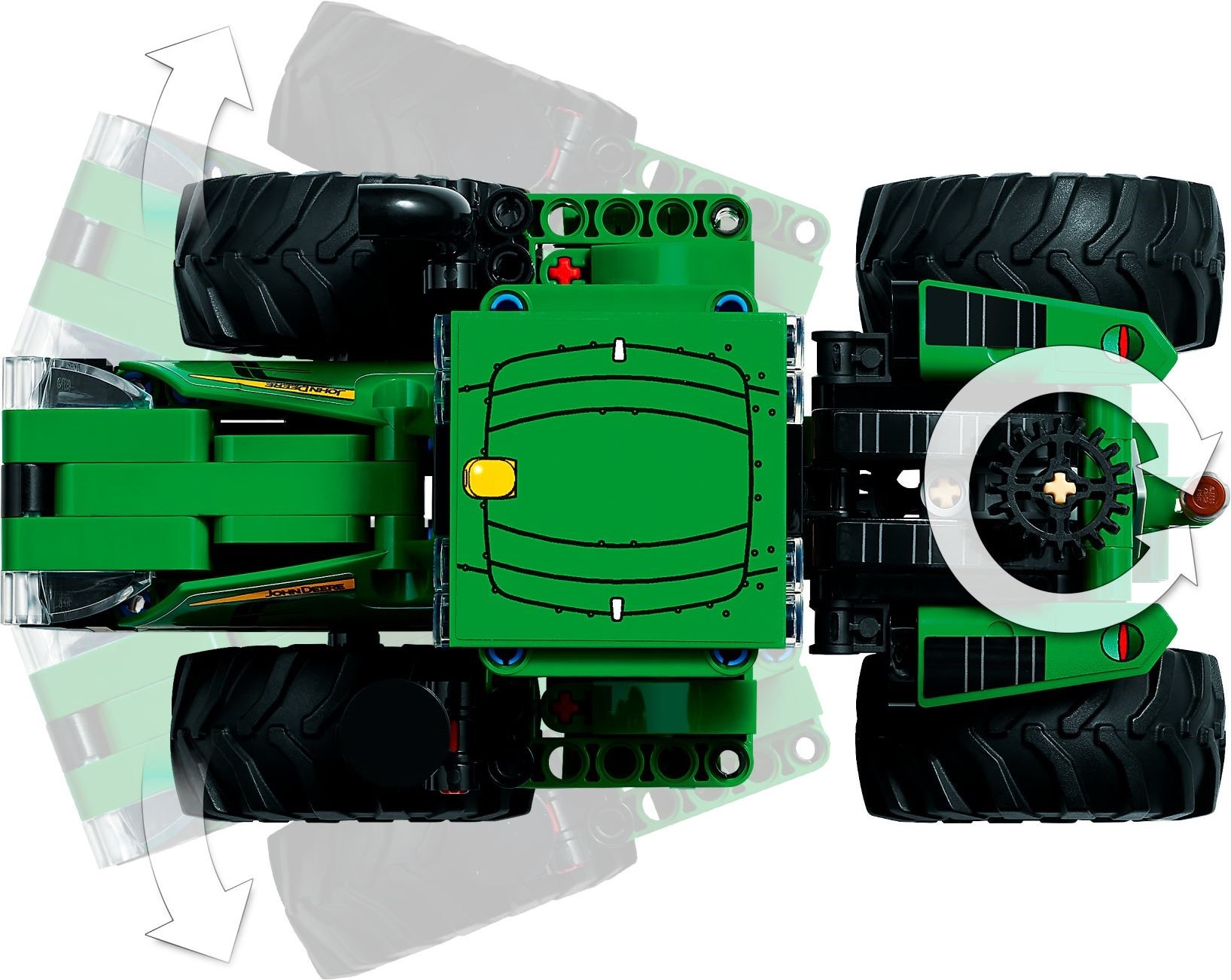 Zdjęcie galerii dla zestawu klocki LEGO Technic 42136 Traktor John Deere 9620R 4WD farmer rolnik