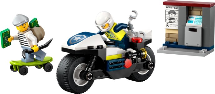 Zdjęcie galerii dla zestawu LEGO City 60455 Pościg na motocyklu policyjnym