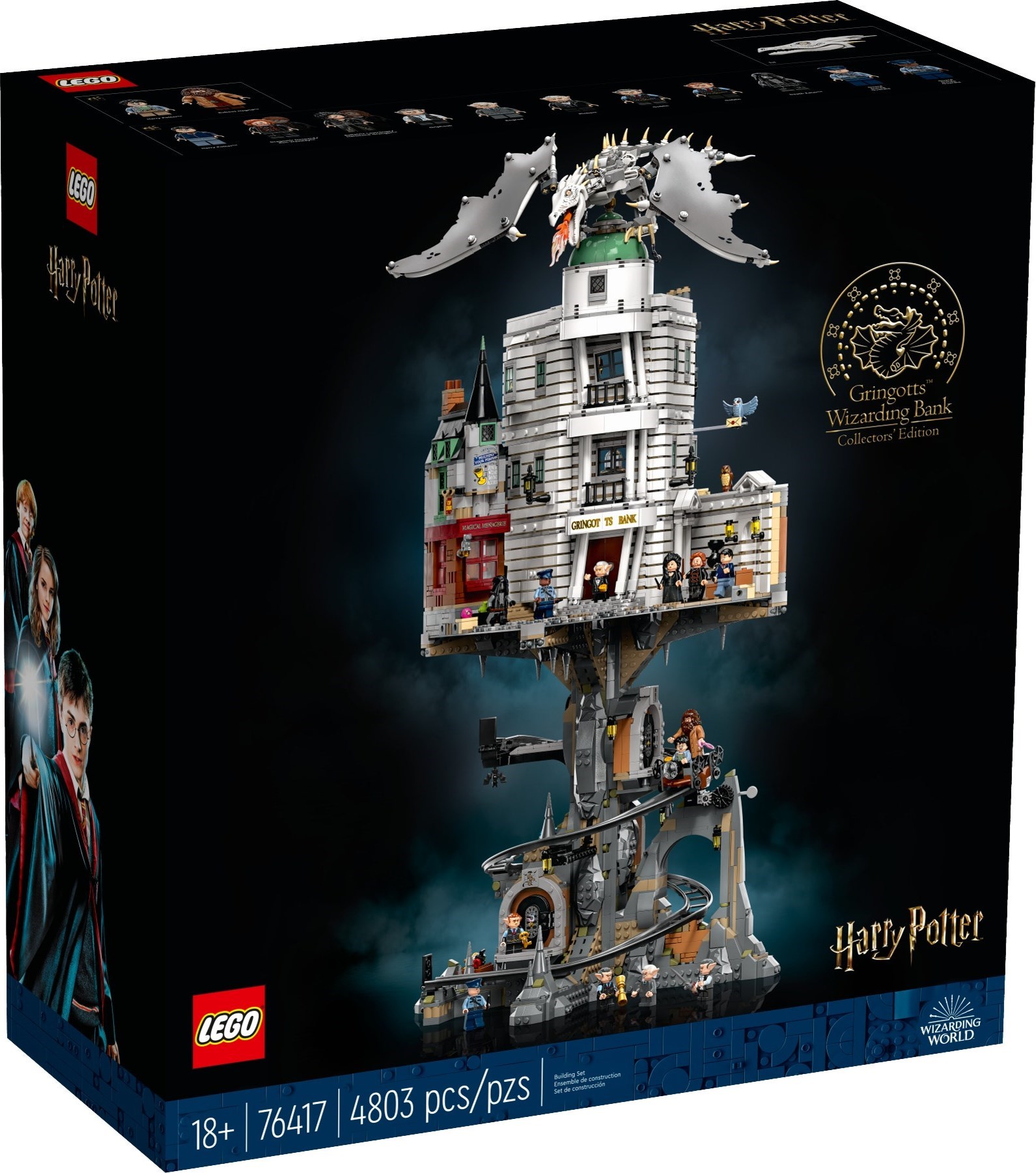 Zdjęcie galerii dla zestawu Klocki LEGO Harry Potter Bank Gringotta 76417 edycja kolekcjonerska