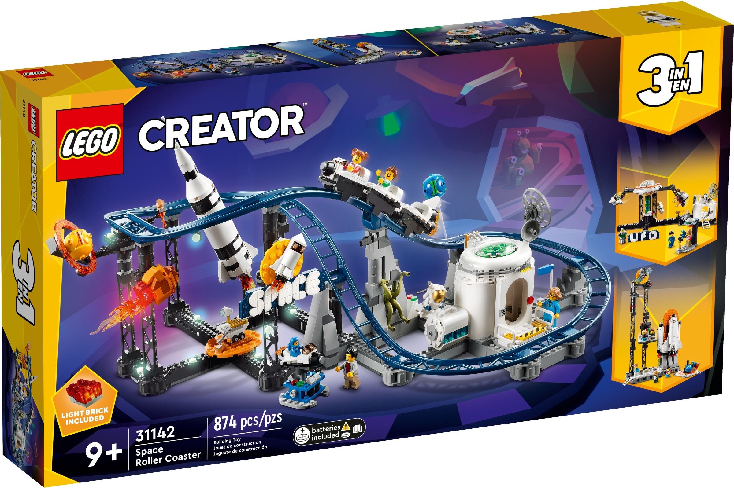Zdjęcie galerii dla zestawu LEGO 31142 Creator 3w1 Kosmiczna Kolejka Górska spaceman classic space