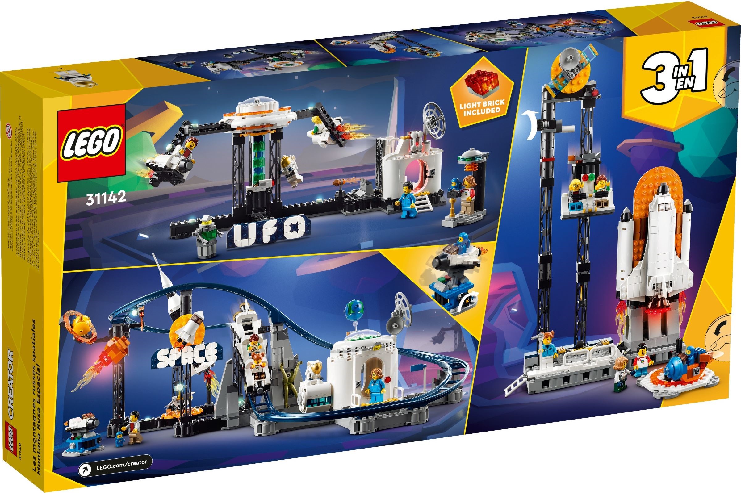Zdjęcie galerii dla zestawu LEGO 31142 Creator 3w1 Kosmiczna Kolejka Górska spaceman classic space