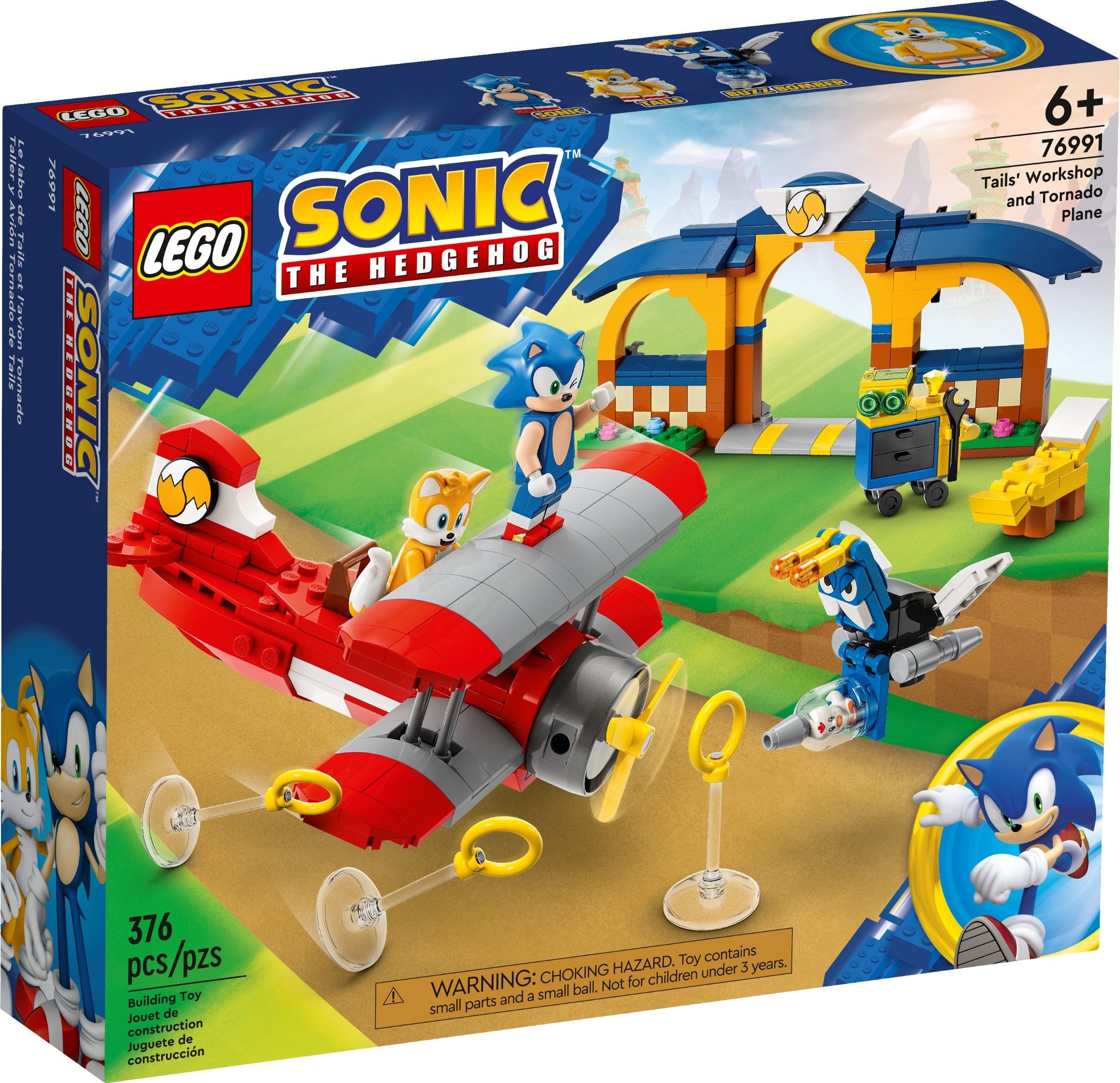 Zdjęcie galerii dla zestawu LEGO Sonic the Hedgehog 76991 Warsztat Tailsa i samolot Tornado