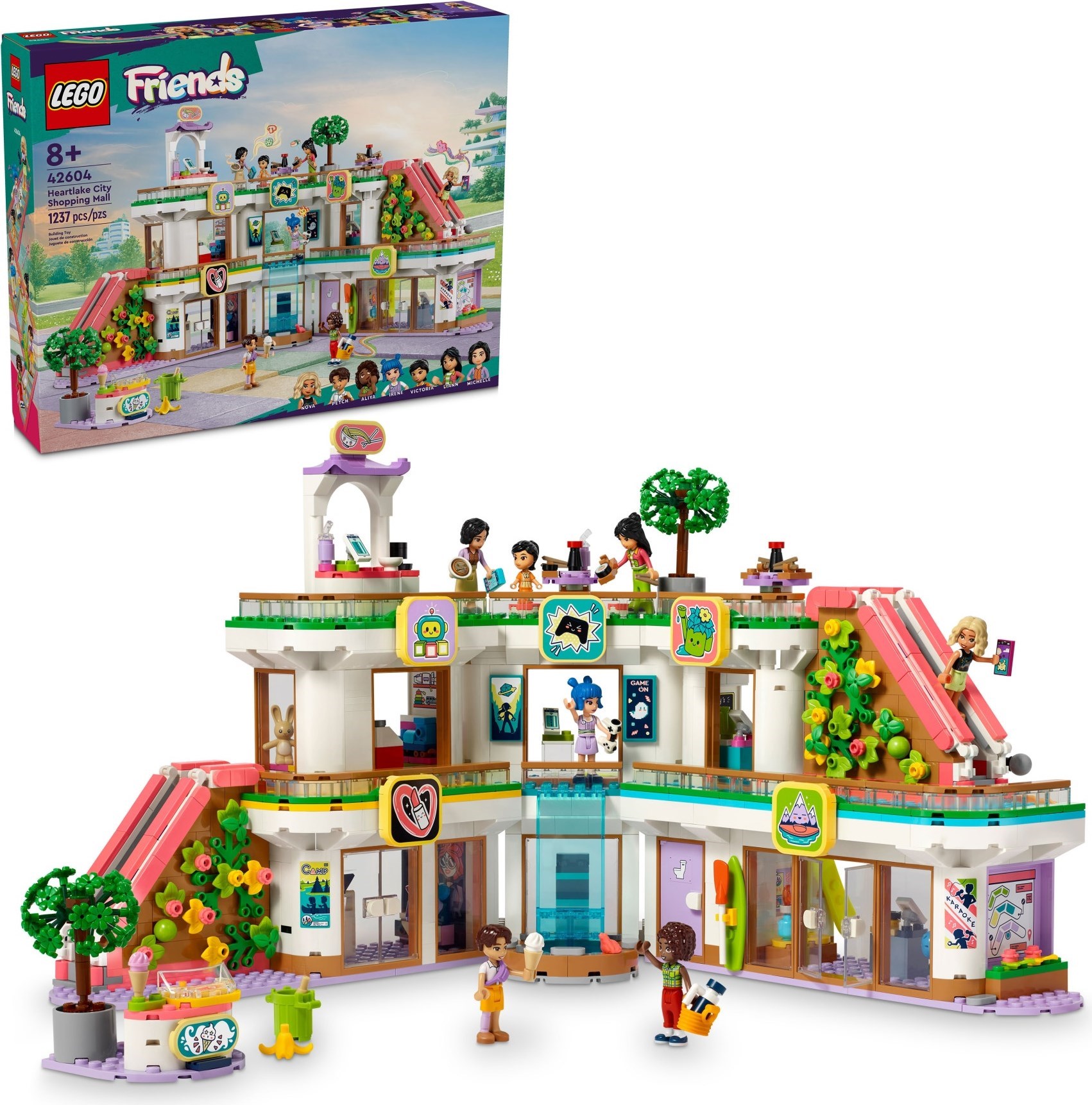 Zdjęcie galerii dla zestawu LEGO Friends Centrum handlowe w Heartlake City 42604 market sklep