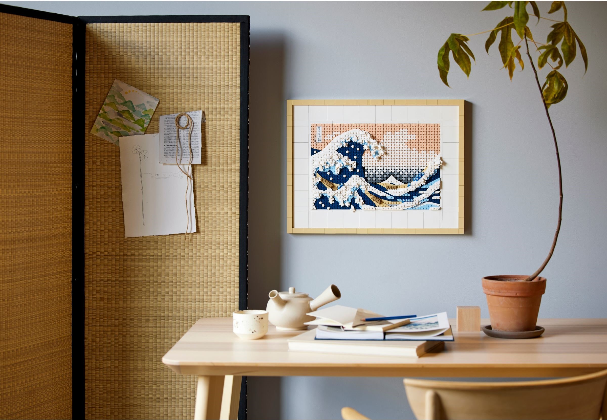 Zdjęcie galerii dla zestawu Lego 31208 Art Hokusai Wielka Fala Japoński panel ścienny 3D Obraz japonia