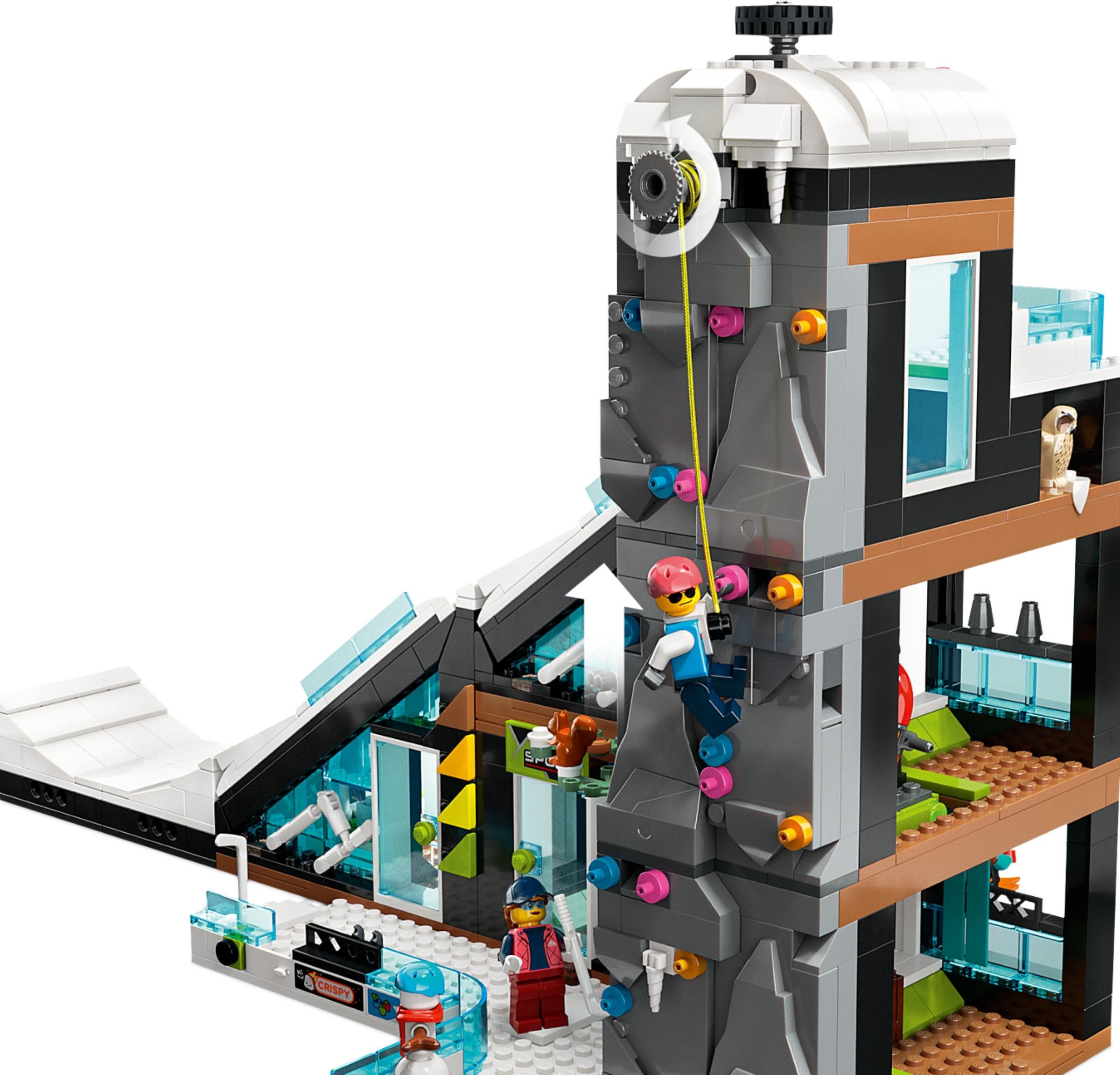 Zdjęcie galerii dla zestawu LEGO City 60366 Teren narciarski i wspinaczkowy stok kurort zima