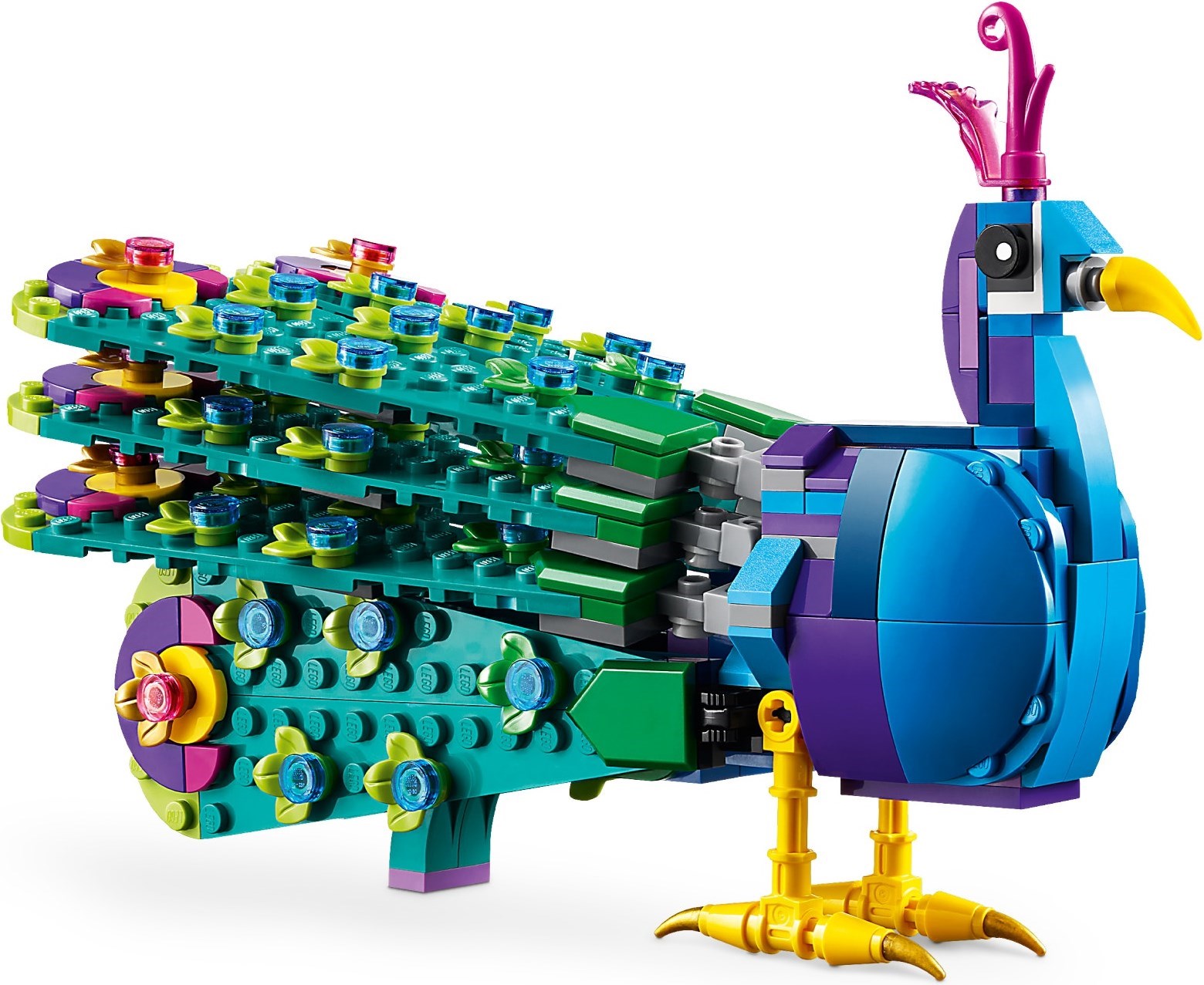 Zdjęcie galerii dla zestawu klocki LEGO Creator 3 w 1 31157 Egzotyczny paw motyl ważka