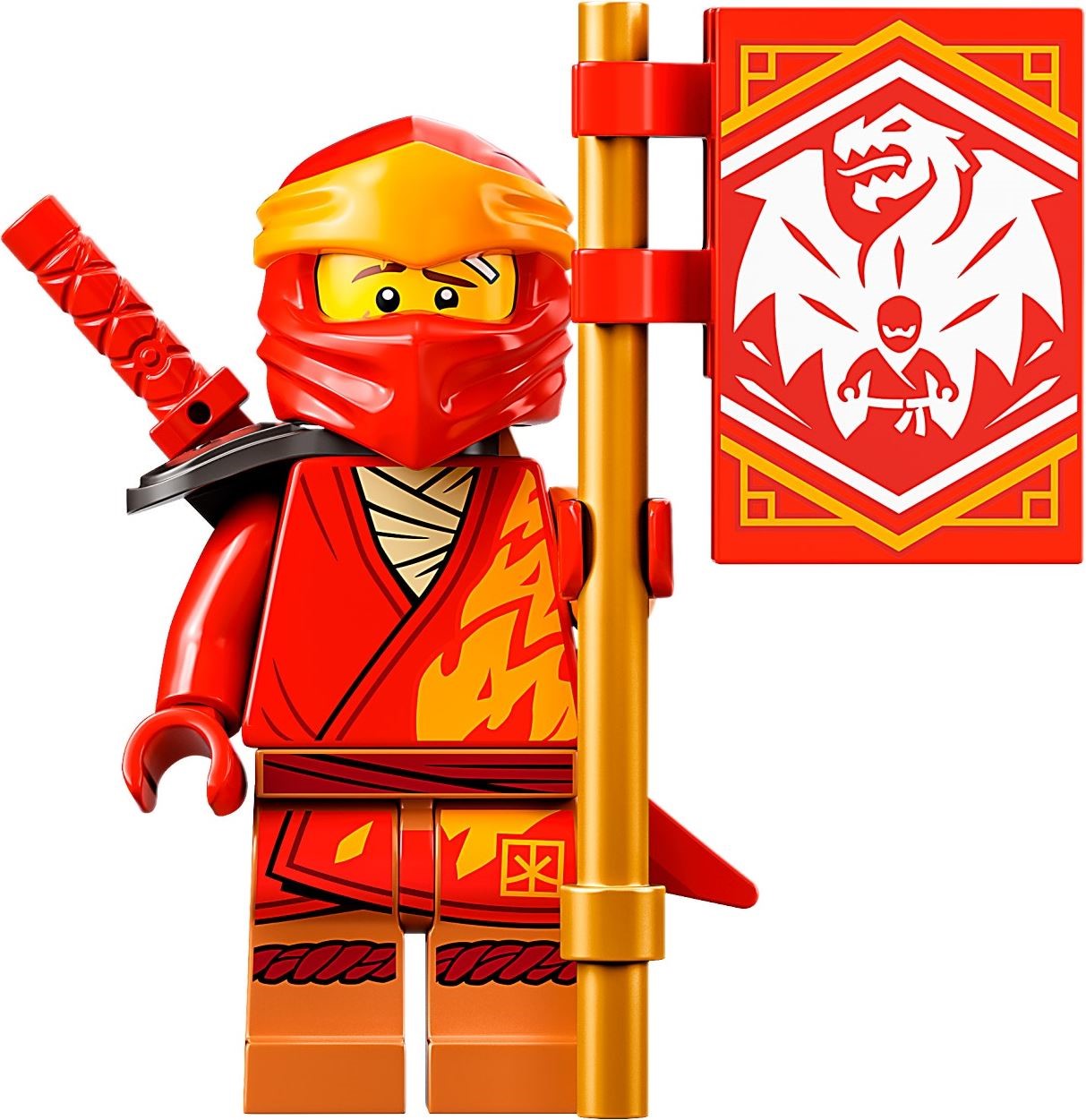 Zdjęcie galerii dla zestawu Zestaw klocków lego - smok ognia kaia evo 204 elementów