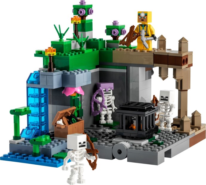 Zdjęcie galerii dla zestawu Klocki LEGO Minecraft Loch szkieletów 21189 364 elementy