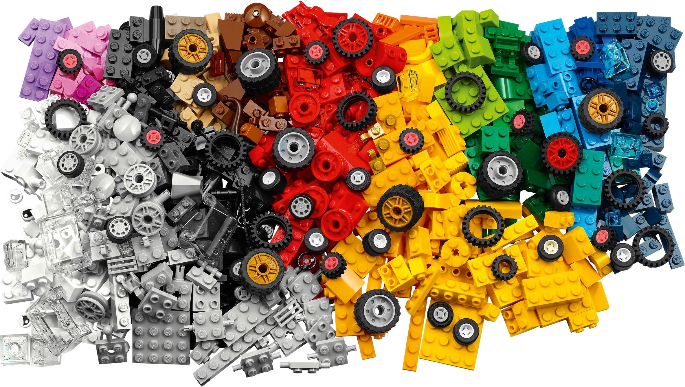 Zdjęcie galerii dla zestawu klocki Lego Classic 11014 klocki na kołach koła auta