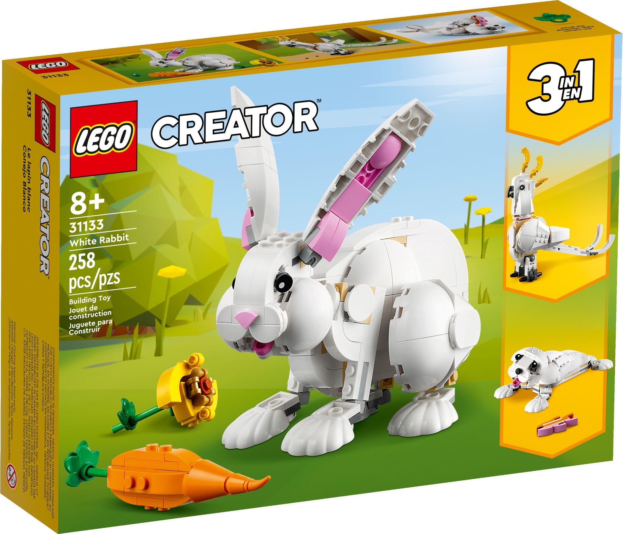 Zdjęcie galerii dla zestawu LEGO Creator 3 w 1 31394 Urocze zwierzątka Panda Ruda Sowa Ryba
