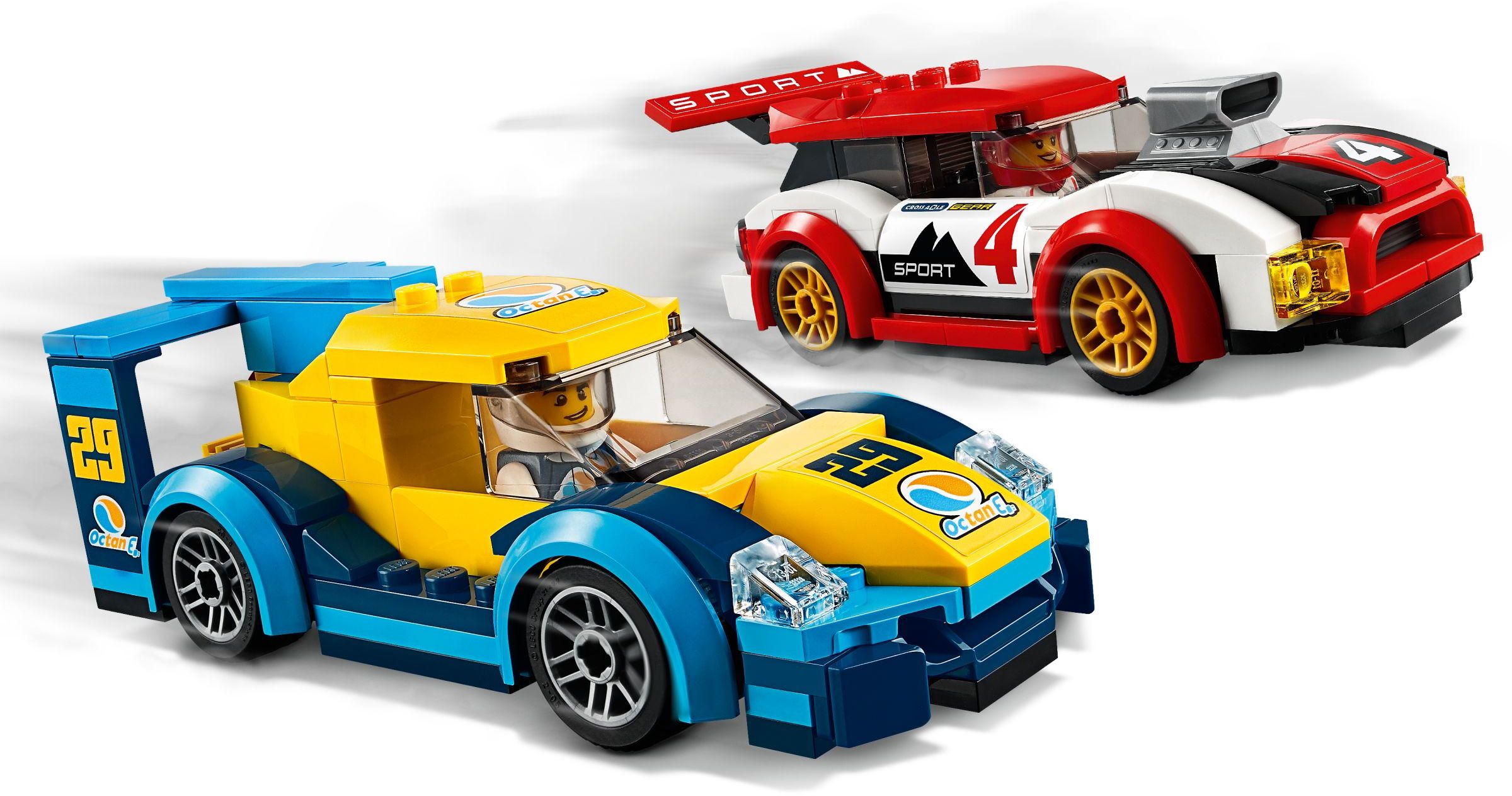 Zdjęcie galerii dla zestawu klocki LEGO City 60256 Samochody wyścigowe wyscig formuła