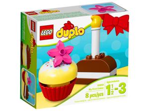 klocki Urodzinowy Tort LEGO Duplo 10850 Urodziny świeczka pączek ciastko