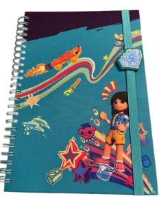 Notes A5 LEGO Friends niebieski pudełko na prezent notatnik szkoła naklejki