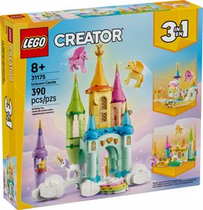 klocki LEGO Creator 3 w 1 31175 Zamek jednorożców Statek Plac zabaw