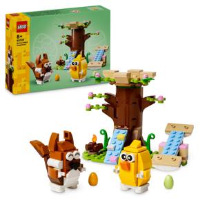klocki LEGO Icons 40709 Wiosenny plac zabaw dla zwierzątek