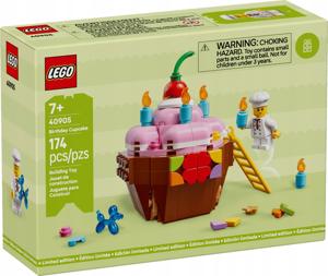 Zestaw LEGO 40905 Urodzinowa Babeczka Tort Lego Cukiernik urodziny ciastko