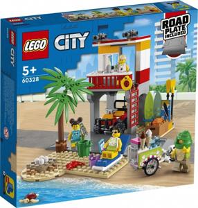 LEGO City 60328 Stanowisko ratownicze na plaży wakacje plaża morze ratownik